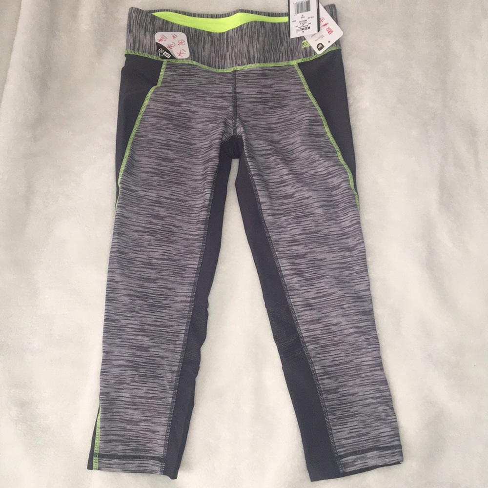 Cropped heather gray leggings